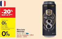 Carrefour Market Bière forte PRESTIGE offre