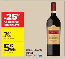 Carrefour Market D.O.C. Chianti IMANI offre