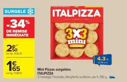 Carrefour Market MINI PIZZAS SURGELEES ITALPIZZA offre