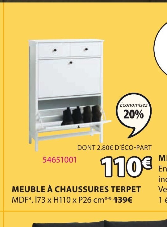 Promo Meuble A Chaussures Terpet chez JYSK