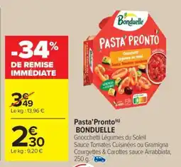 Carrefour Market Pasta’Pronto BONDUELLE offre