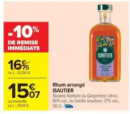 Carrefour Market Rhum Arrangé 'Isautier' offre