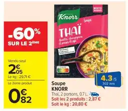 Carrefour Market SOUPE KNORR offre