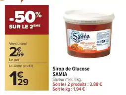 Carrefour Market Sirop De Glucose Samia offre