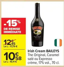 Carrefour Irish cream BAILEYS offre