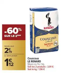Carrefour Market Couscous 'Le Renard' offre