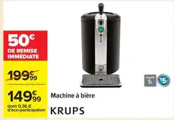 Carrefour Machine à bière KRUPS offre