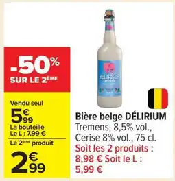 Carrefour BIÈRE BELGE “DELIRIUM” offre