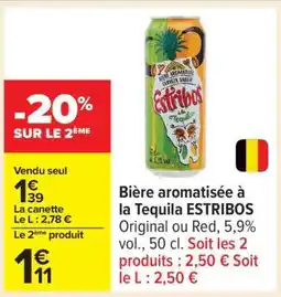 Carrefour Bière aromatisée à la Tequila ESTRIBOS offre