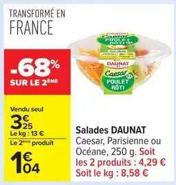 Carrefour Salades DAUNAT offre