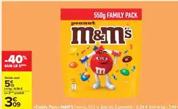 Carrefour M&M's Peanut 550g Family Pack offre