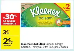 Carrefour Mouchoirs Kleenex offre