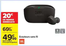 Carrefour Ecouteurs sans fil JBL offre