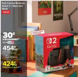 Carrefour Pack Console Nintendo Switch 2 + Mario Kart World offre