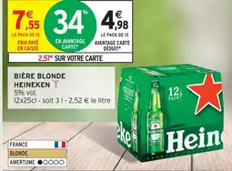 Intermarché Hyper Heineken bière blonde offre
