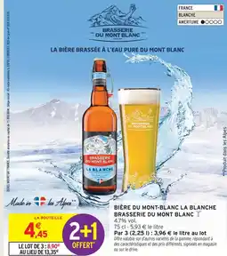 Intermarché Hyper Brasserie du mont blanc bière du mont-blanc la blanche offre