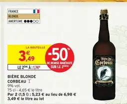 Intermarché Hyper Corbeau bière blonde offre