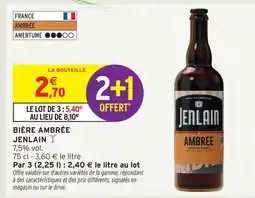 Intermarché Hyper Jenlain bière ambrée offre