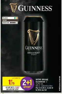 Intermarché Hyper Guinness bière brune offre