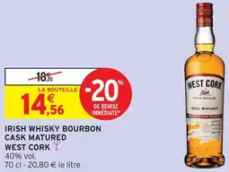 Intermarché Hyper West cork irish whisky bourbon cask matured offre