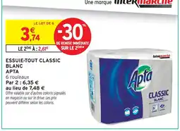 Intermarché Hyper Apta essuie-tout classic blanc offre