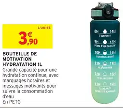 Intermarché Hyper Bouteille de motivation hydratation offre