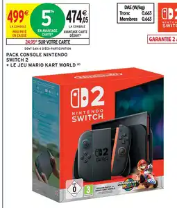 Intermarché Hyper Switch 2 pack console nintendo + le jeu mario kart world offre