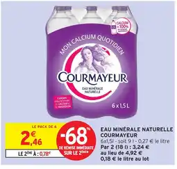 Intermarché Hyper Courmayeur eau minérale naturelle offre