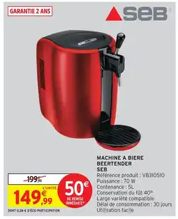 Intermarché Hyper Seb machine à bière beertender offre