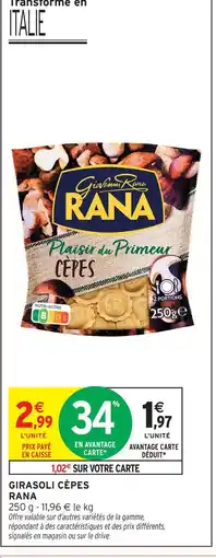 Intermarché Express Rana girasoli cèpes offre