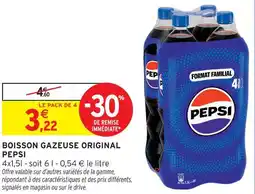 Intermarché Express Pepsi boisson gazeuse original offre
