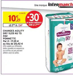 Intermarché Express Pommette changes agility dry t5 x62 offre