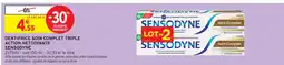 Intermarché Express Sensodyne dentifrice soin complet triple action nettoyante offre