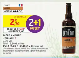 Intermarché Jenlain bière ambrée offre
