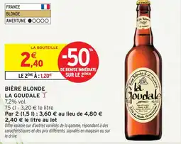 Intermarché La goudale bière blonde offre
