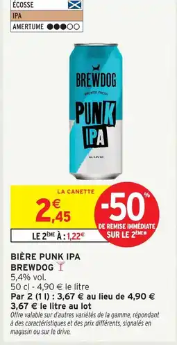 Intermarché Brewdog bière punk ipa offre