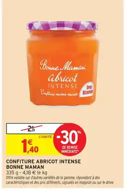 Intermarché Bonne maman confiture abricot intense offre