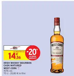Intermarché West cork irish whisky bourbon cask matured offre