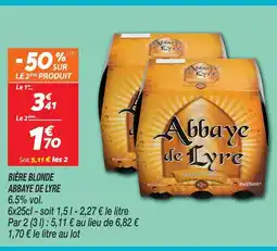 Netto Abbaye de lyre bière blonde offre