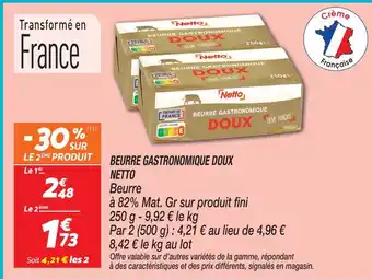 Netto Netto beurre gastronomique doux offre