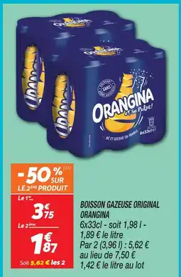 Netto Orangina boisson gazeuse original offre