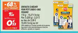 Netto Pedigree dentastix à mâcher pour petit chien 5-10kg offre