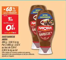 Netto Amora sauce barbecue offre