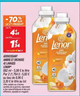 Netto Lenor adoucissant ambre et orchidée 42 lavages offre