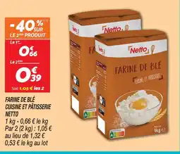 Netto Netto farine de blé cuisine et pâtisserie offre