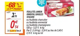 Netto Feuilletès Jambon Emmental Surgelès offre