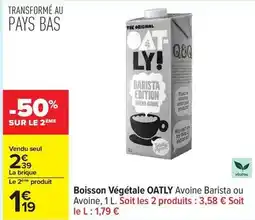 Carrefour Way - boisson végétale offre