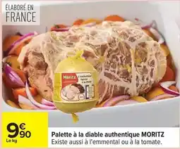 Carrefour Moritz - palette à la diable authentique offre