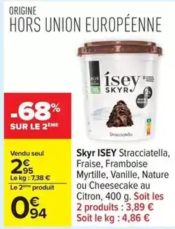 Carrefour Isey skyr - skyr offre