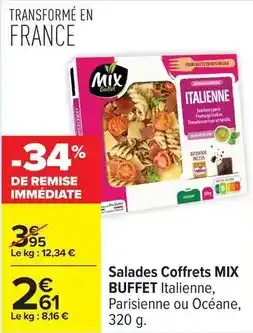 Carrefour Mix - salades coffrets offre